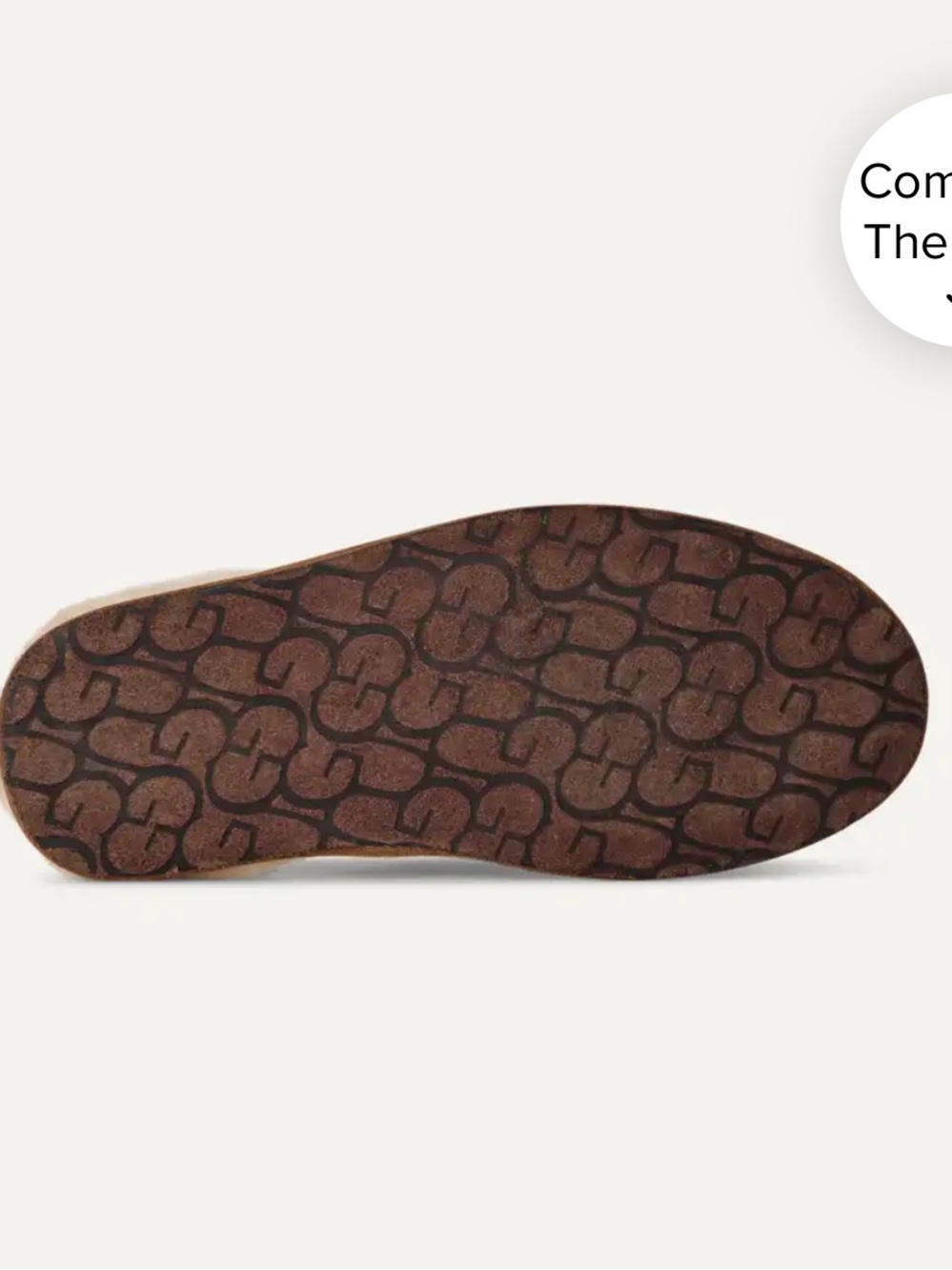 UGG Chestnut Suede Slide Slipper with Shearling - Picture 7 of 9